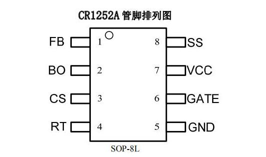 启达启臣微CR1252A可代替ncp1252A芯片